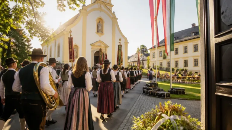 Pabneukirchen feiert Tracht und Blasmusik: Festzug, Messe und Frühschoppen am 16. August