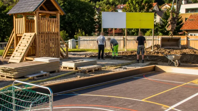 Pernegg baut „Fun Court“ und Spielturm: Gemeinde investiert rund 160.000 Euro