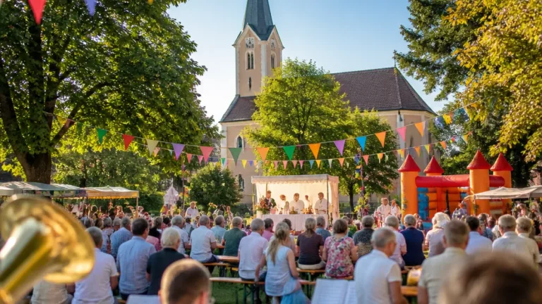 Pfarrfest in Gratkorn: Gottesdienst mit Gratkorner Pfarrer und Fest auf der Pfarrwiese