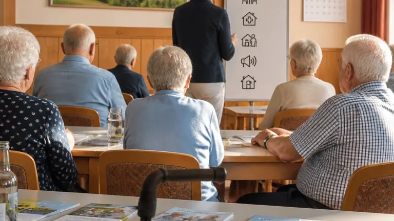 Pflegestützpunkt Kobersdorf informiert Pensionisten in Oberpetersdorf über wohnortnahe Angebote