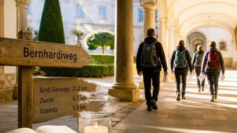 Pilgergruppe startet in Zwettl: Bernhardiweg verbindet Orte und Menschen