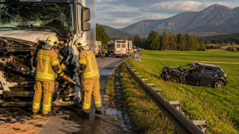 Pkw prallt frontal gegen Sattelzug bei Ziprein – 62-Jährige stirbt an der Unfallstelle