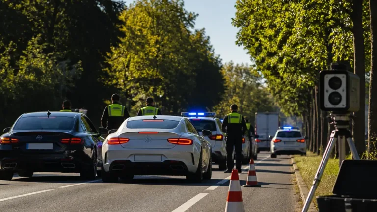 Polizei beendet illegales Straßenrennen in Ansfelden: 92 Anzeigen, fünf Führerscheine vorläufig weg