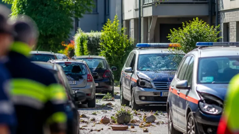 Polizei sperrt Rohrbacher Straße: Mann bewirft Passanten und Fahrzeuge mehrfach