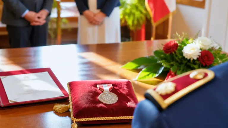 Polizist Siegfried Aigner für 44 Jahre Dienstzeit mit silbernem Verdienstzeichen geehrt