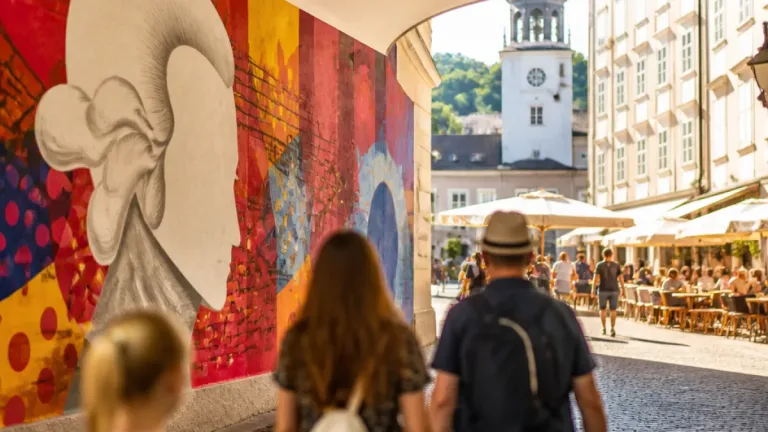 Pop‑Art‑Projekt «Moz.Art 270» bringt großformatige Mozartbilder in die Salzburger Altstadt