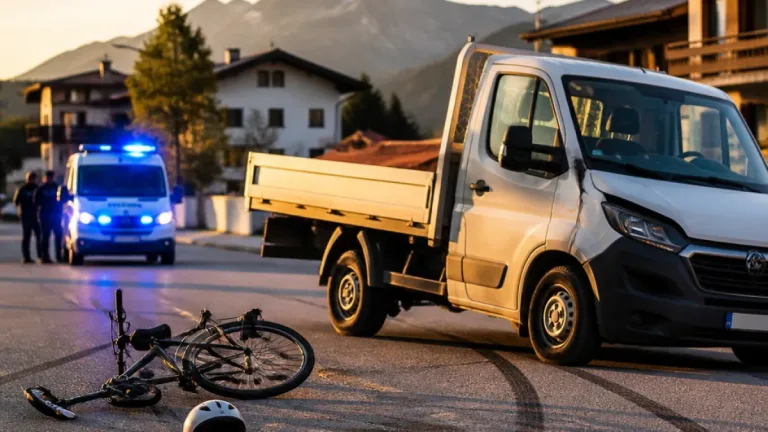Radfahrer in Kolsass bei Kollision mit Klein-Lkw verletzt – Lenker positiv auf Alkohol getestet