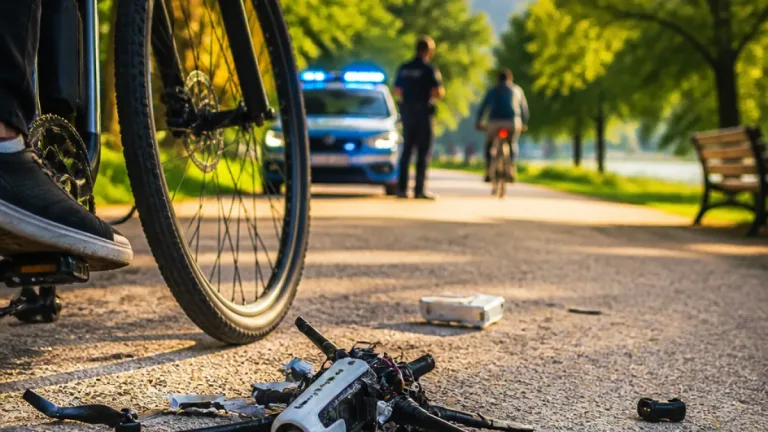 Radfahrer überfährt Drohne im Toscanapark – 58‑Jähriger gestellt, Anzeige folgt