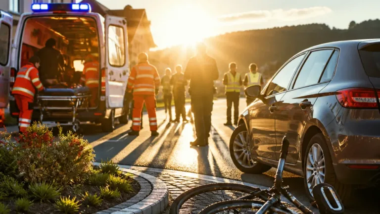 Radfahrerin bei Kollision im Weng-Kreisverkehr in Pettenbach verletzt