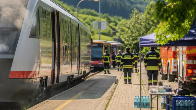 Rauchentwicklung in Lok: Regionalzug mit rund 400–500 Reisenden in Rohrbach (Ilm) evakuiert