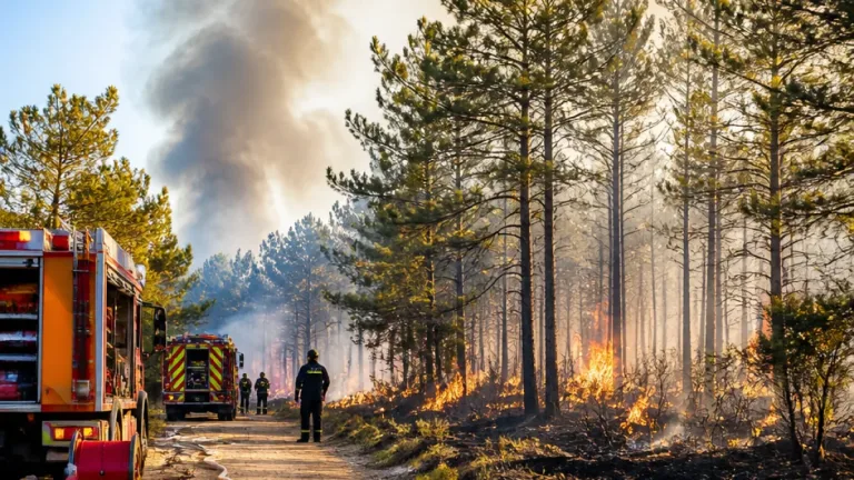 Schnelles Eingreifen löschte Brand im Föhrenwald: 2,5 Hektar betroffen