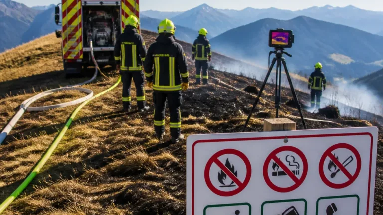 Schnelles Eingreifen verhinderte größeren Waldbrand am Riedlgraben