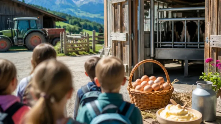 Schüler erlebten Landwirtschaft hautnah auf dem Betrieb Baldinger in Puchkirchen