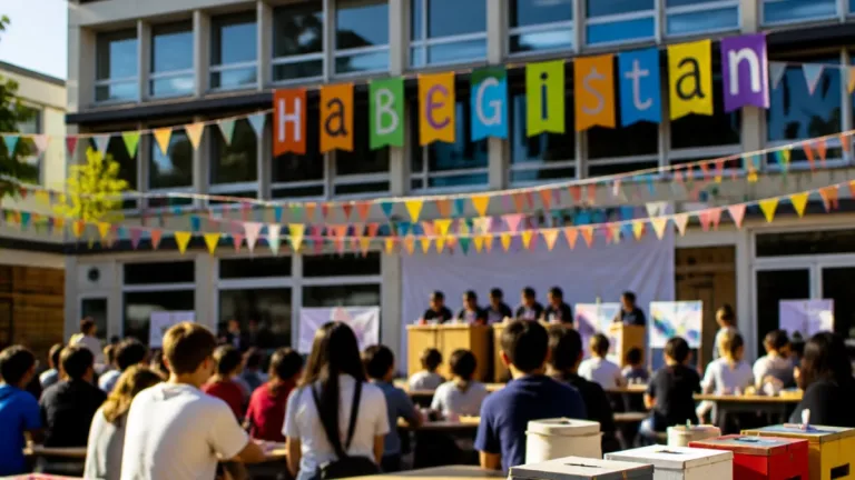 Schulfest markiert Beginn: HBG-Schülerinnen und -Schüler gründen den Staat "HaBeGistan"