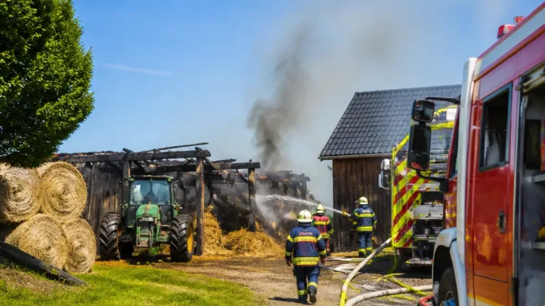 Schuppenbrand in Haag: Sieben Wehren verhindern Totalverlust