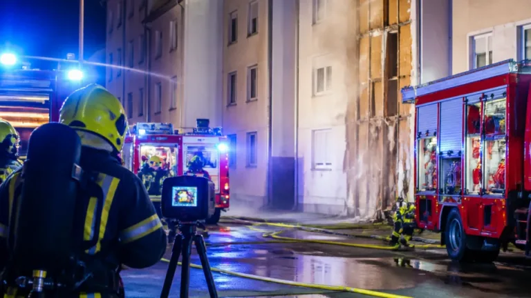Schwelbrand in Haag: Spezialgerät und mehrere Feuerwehren bekämpfen Brandgeruch im Mehrparteienhaus