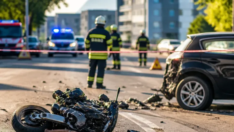 Schwerer Motorradunfall in Bregenz: Biker erleidet Brüche an beiden Unterarmen