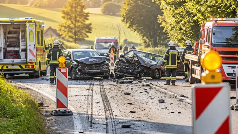 Schwerer Unfall auf L554 in Wartberg a.d. Krems nach misslungenem Überholmanöver
