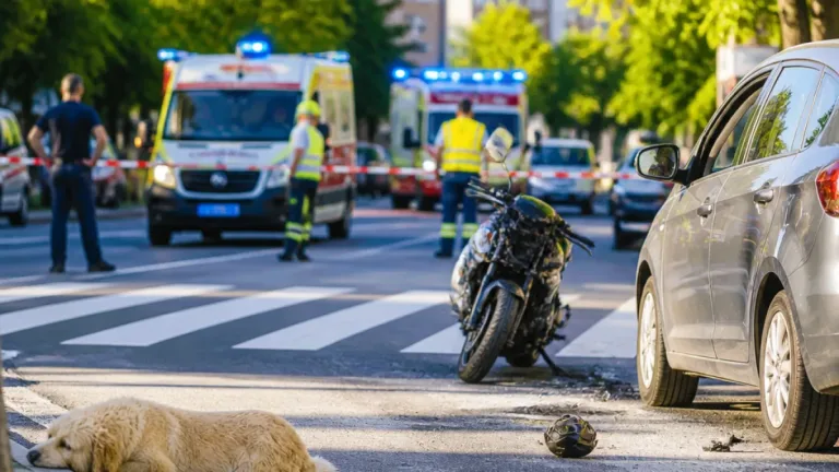 Schwerverletzte Fußgängerin in Schillerstraße – Hund nach Unfall tödlich verunglückt