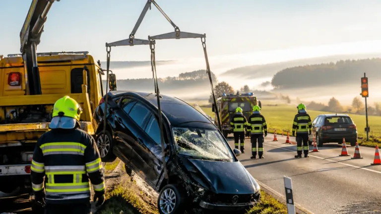 Sekundenschlaf: Audi landet im Straßengraben – B36 bei Waidhofen kurz einspurig
