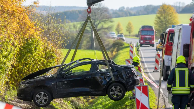 Sekundenschlaf auf B36: Audi landet schwer beschädigt im Straßengraben