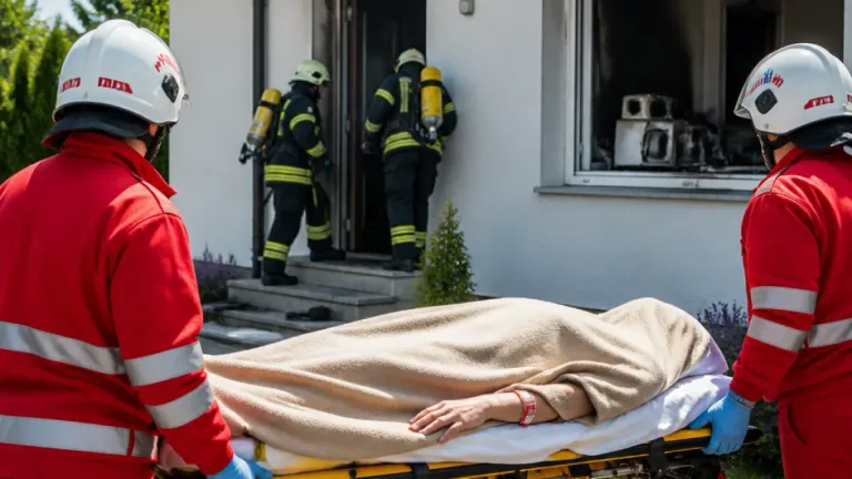 Seniorin nach Küchenbrand im Bezirk Linz-Land gerettet und ins Spital gebracht