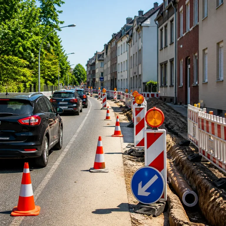 Gasarbeiten in Bottrop: Fahrbahnsperren und Gehwegsperrung ab 10. August