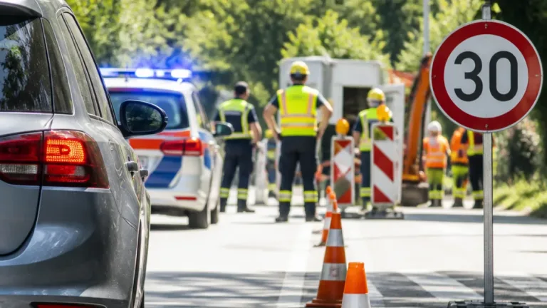 Sieben Führerscheine in einer Woche: Raser in Puchenau stoppen Baustellenverkehr