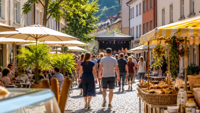 Sommer in Bludenz: Altstadt als Treffpunkt für Einkaufen, Genuss und Veranstaltungen