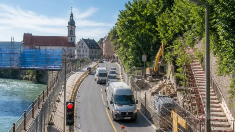 Sommerbaustellen in Steyr: Sperren, Ampelregelungen und Umleitungen im August
