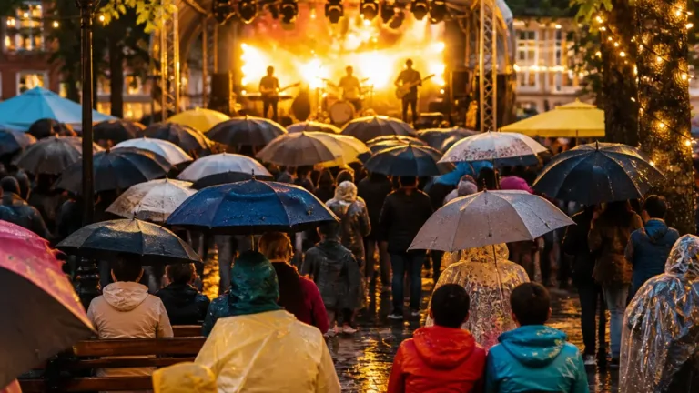 Sommerbühne in Zwettl gestartet: Austropop-Coverband sorgte für vollen Eislaufplatz