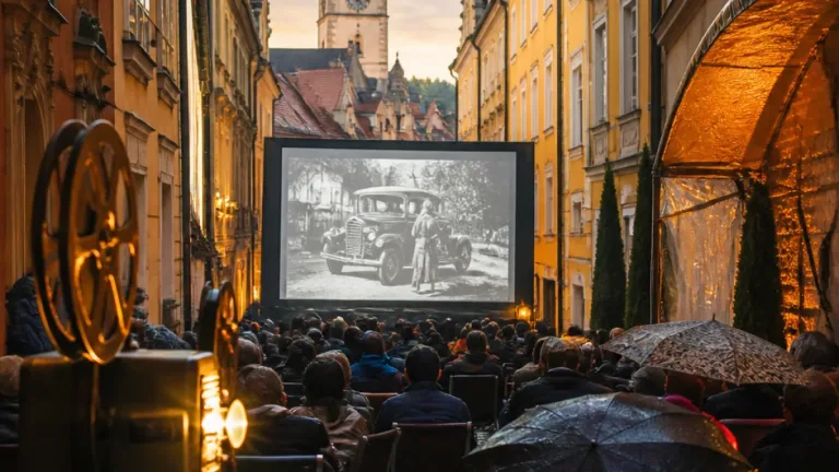 Sommerkino in der Salzgasse: 110 Jahre alte Freistädter Stadtaufnahmen ziehen Publikum an