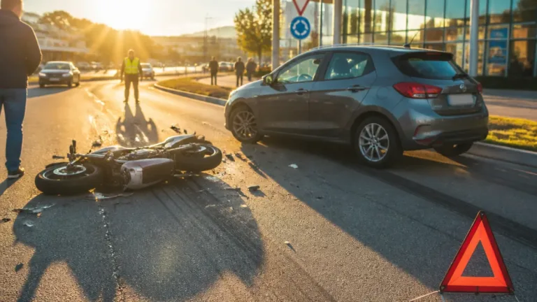 Sonneneinfall als Unfallursache: Motorrad kollidiert mit Pkw in Villach