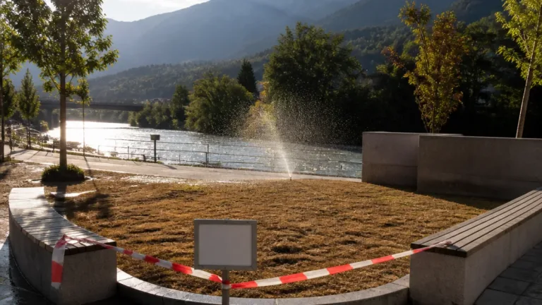 Sonnenlounge am Iselkai: Grün wird zur Bedingung – Bürger warten auf Öffnung