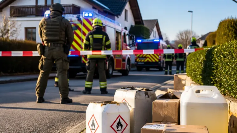 Spezialeinheit nimmt 38‑Jährigen fest — Polizei findet brennbare Gegenstände