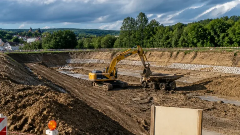 Stadt baut erstes von fünf Rückhaltebecken in St. Georgen: Spatenstich für „Hummelbühel“