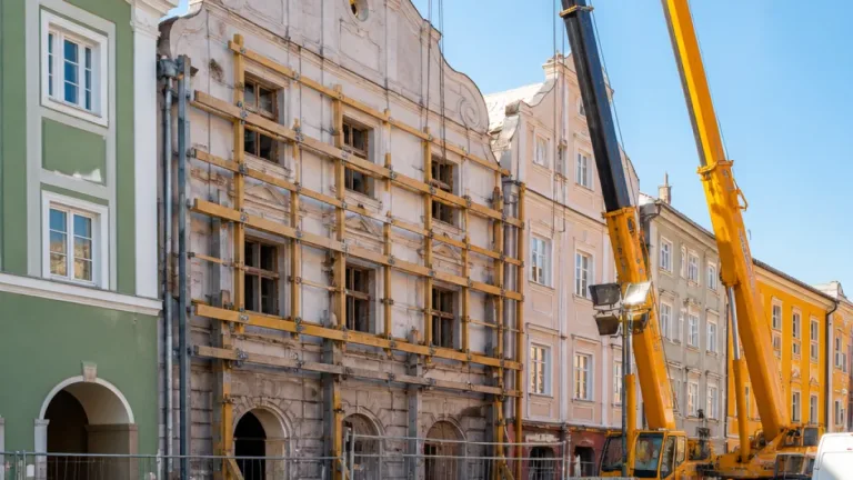 Stadt greift ein: Einsturzgefährdetes Haus am Unteren Stadtplatz wird gesichert