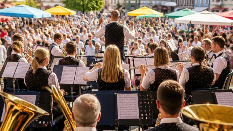 Stadtkapelle verwandelt Hauptplatz: Hochklassiges Konzert beim Wochenmarkt