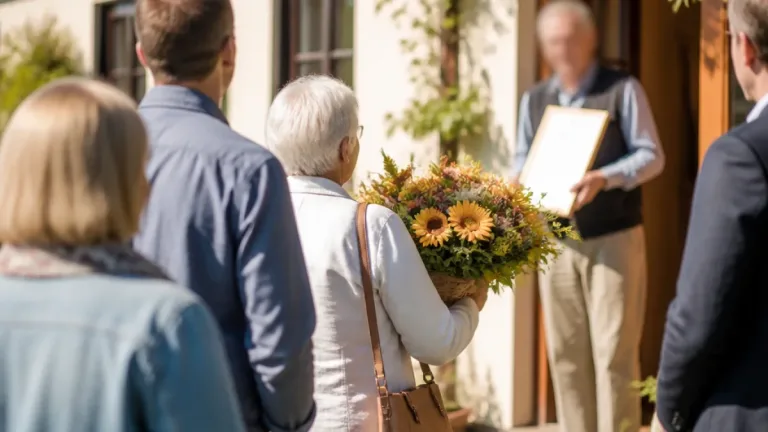 Stadtvertreter gratulieren Michael Haunold zum 90. Geburtstag in Siebenhirten