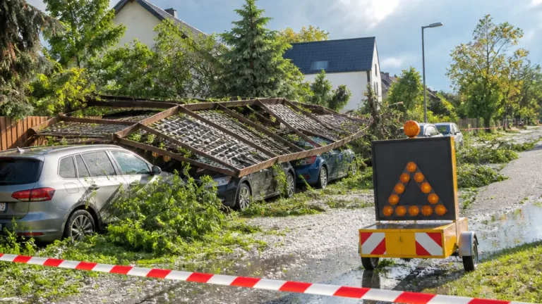 Starke Gewitterzelle verursacht Schäden in Baden‑Württemberg – Warnhinweise des Wetterdienstes