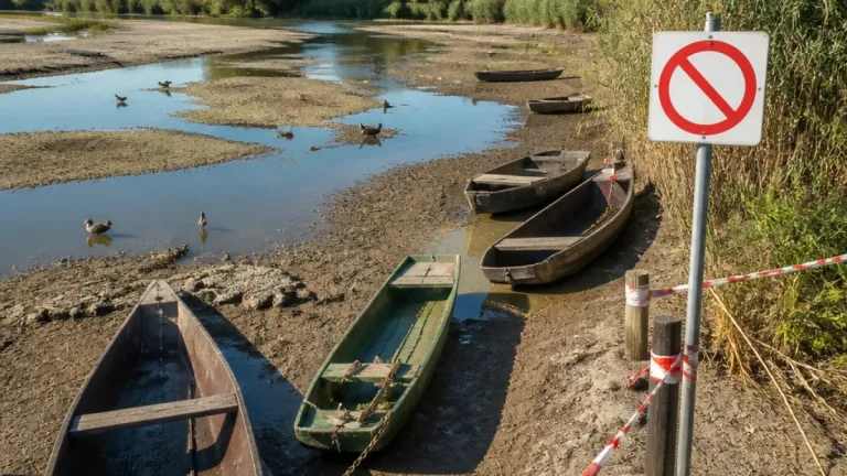 Stocherkahnfahrten im Taubergießen vorläufig untersagt – Schutzmaßnahmen wegen Trockenheit