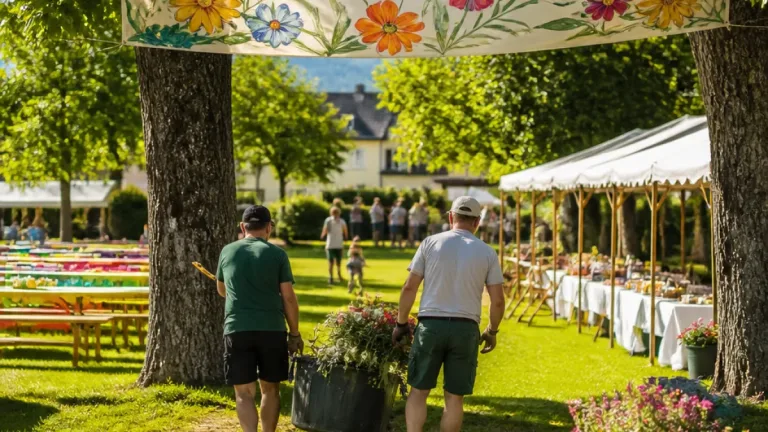 Stuben feiert Parkfest: Gemeinschaftsengagement sichert neuen Blumenschmuck