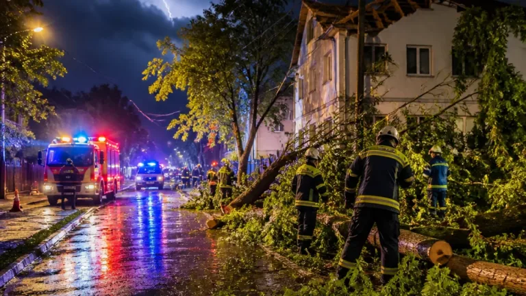 Sturmböen bis 102 km/h: Gewitterfront löste zahlreiche Feuerwehreinsätze in und um Wels aus