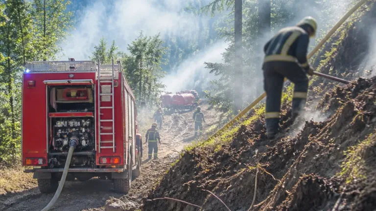 Tanklöschfahrzeug der Hauptwache Tamsweg löschte Waldbrand in Hintergöriach