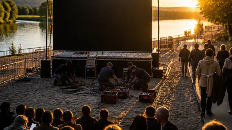 Technische Panne beim Public Viewing am Remsstrand sorgt für Bild-Ausfall