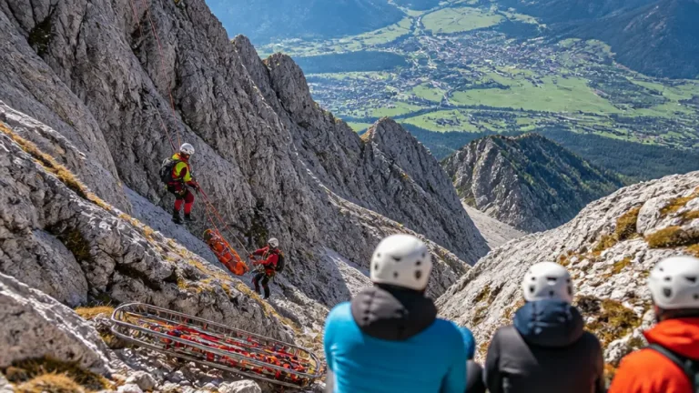 Tödlicher Absturz an der Hochschrutte betrifft Einsatzkräfte und Wandergruppe in Reutte