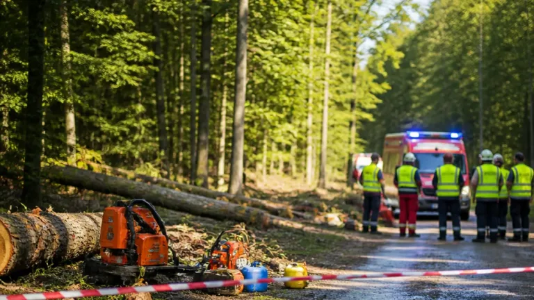 Tödlicher Forstunfall in Vorderstoder: Mann stirbt trotz Einsatzkräften