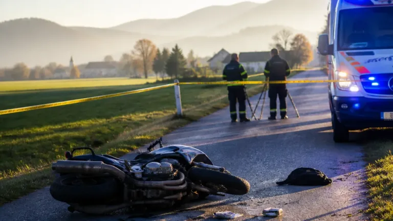 Tödlicher Motorradsturz bei Völkermarkt: Mann (50) verstarb noch am Unfallort