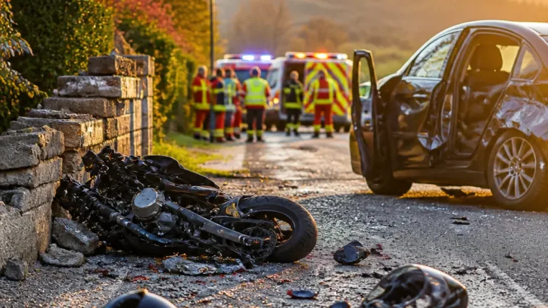 Toter Motorradlenker nach Zusammenstoß mit alkoholisertem Pkw im Bezirk Schärding