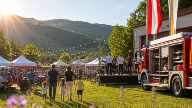 Traditionelles Wiesenfest der Feuerwehr Königsberg lockt Besucher bei bestem Wetter